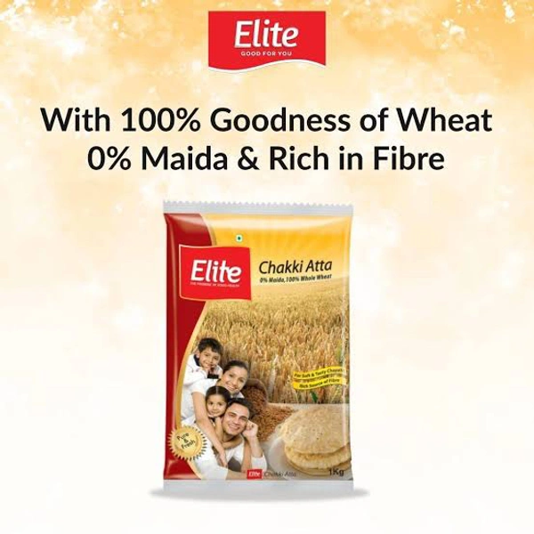 Elite Chakki Atta | Wheat Flour - 1/2 Kg