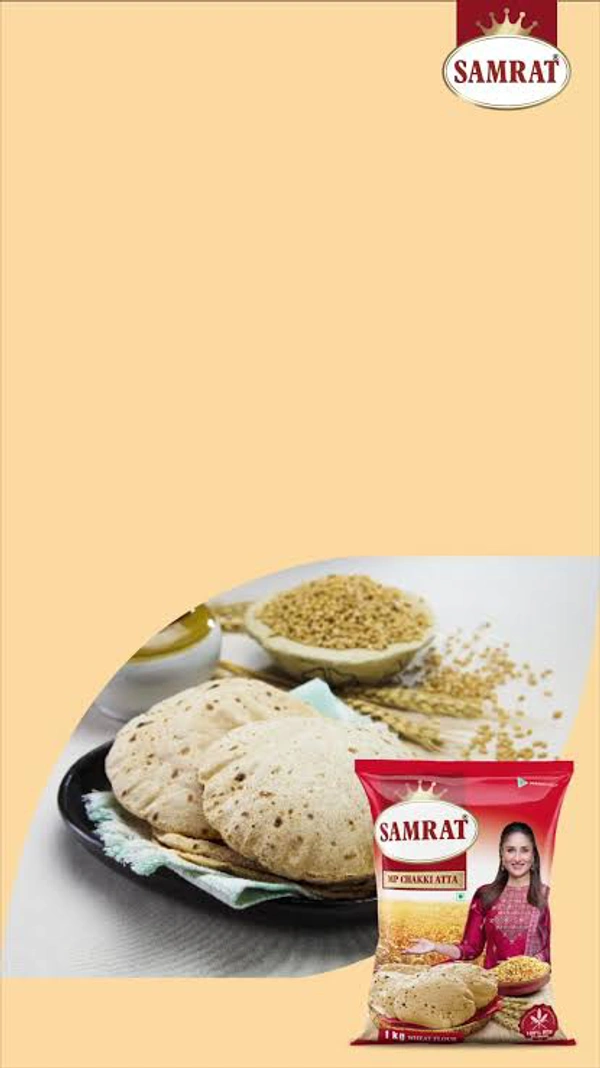 Samrat Wheat Flour (Atta) - 1/2 Kg