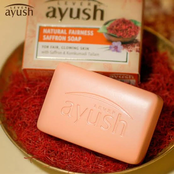 Ayush Natural Glow Saffron Soap - 100g
