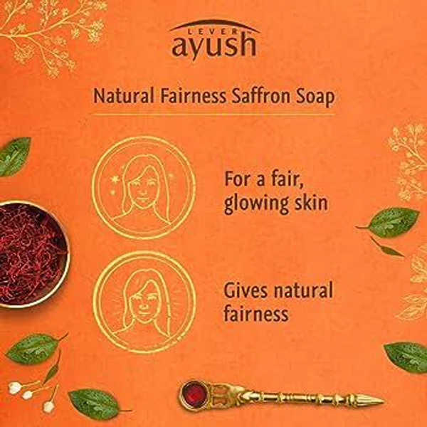 Ayush Natural Glow Saffron Soap - 100g