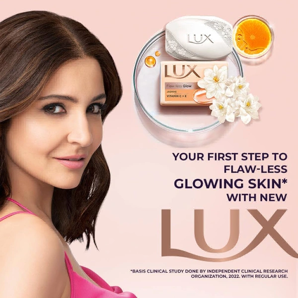 Lux Bright Glow Soap | Jasmine Vitamin C + E  - 10rs