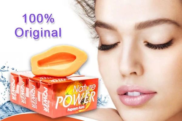 Nature Power Papaya Aura Soap  - 125g