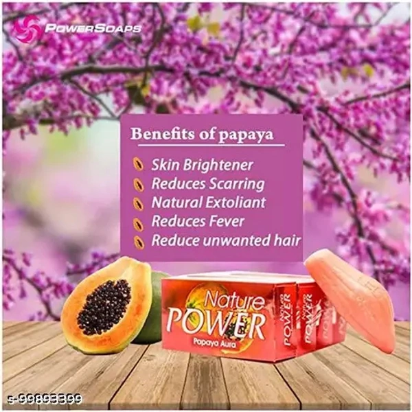 Nature Power Papaya Aura Soap  - 125g