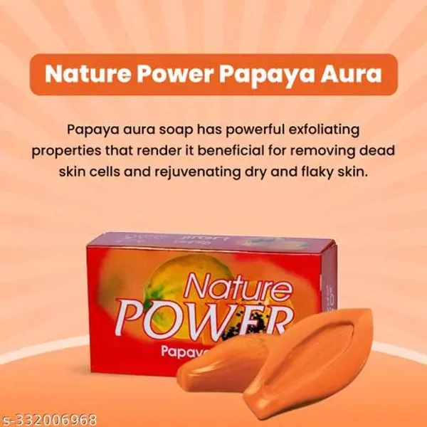 Nature Power Papaya Aura Soap  - 125g