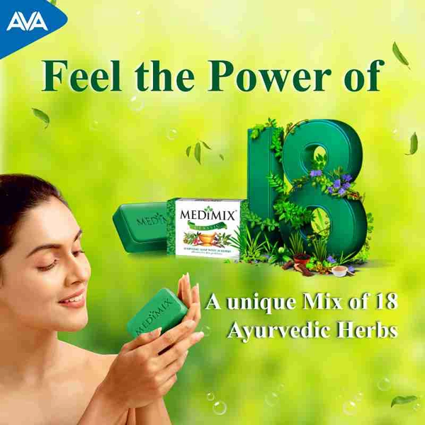 Medimix Ayurvedic Soap With 18 Herbs - Buy 3 Get 1 Free