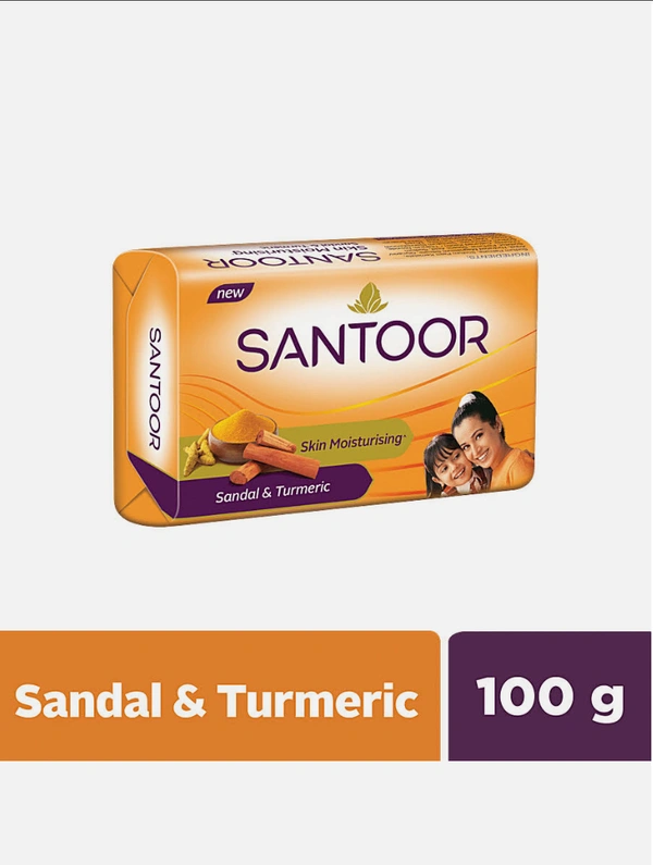 Santoor Sandal & Turmeric Soap - 100g