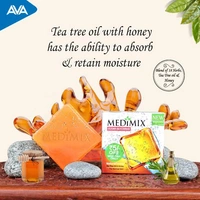 Medimix Clear Glycerine | Natural Toning | Tea Tree Oil & Honey Soap - 100g