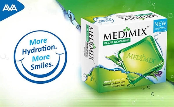 Medimix Clear Glycerinen| Deep Hydration | Lakshadi Oil & Aloe Vera Soap  - 100g