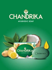 Chandrika Ayurvedic Soap For Problem Free , Glowing Skin  - Buy 3 Get 1 Free