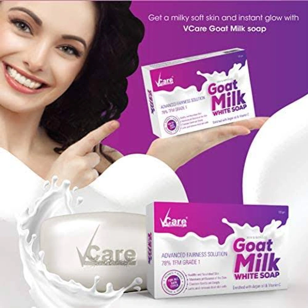 Vcare Goat Milk White Soap - 75g