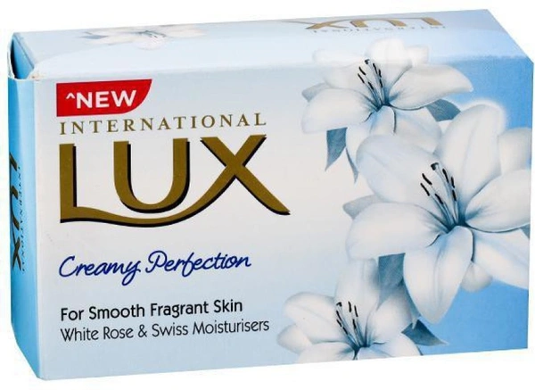 Lux Creamy Perfection Plus | For Smooth Fragrant Skin • White Rose & Swiss Moisturisers  - 75g
