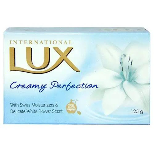 Lux Creamy Perfection Plus | For Smooth Fragrant Skin • White Rose & Swiss Moisturisers  - 125g
