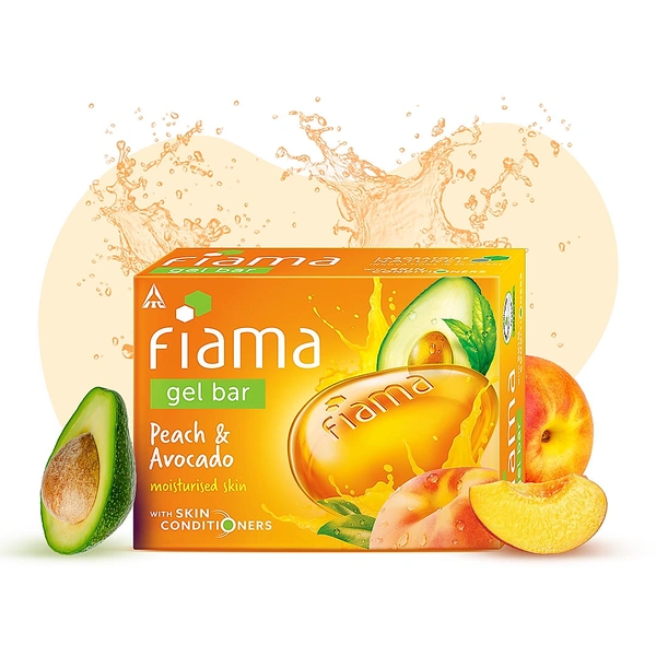Fiama Gel Bar | Peach & Avocado Soap - 125g