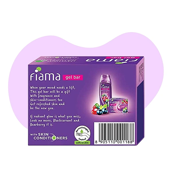 Fiama Gel Bar | Blackcurrant & Bearberry Soap - 125g