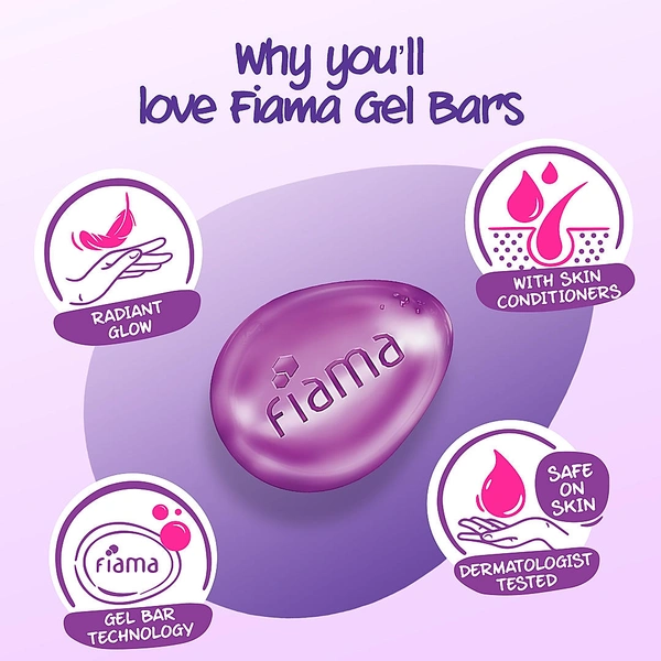 Fiama Gel Bar | Blackcurrant & Bearberry Soap - 125g