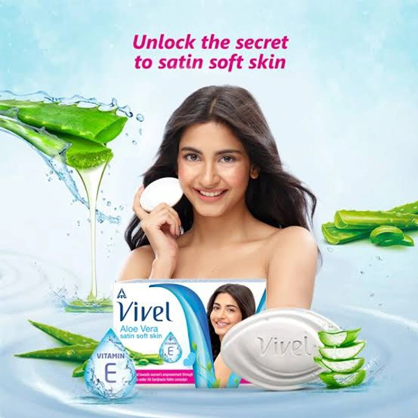 Vivel Aloe Vera Soap | Satin Soft Skin  - 100g