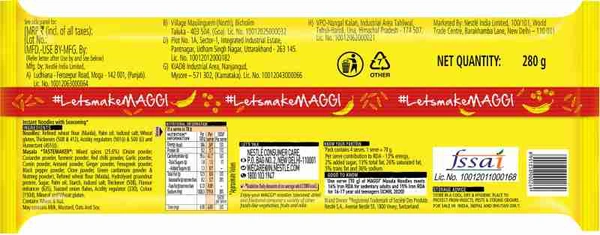 Maggi 2-Minutes Noodles , Easy To Make Instant - 280g