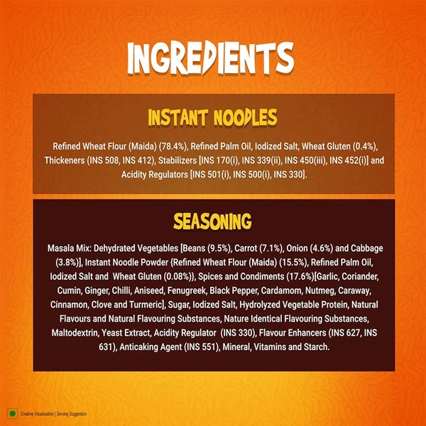 Sunfeast Yippee Vegetarian Noodles - Magic Masala  - 140g