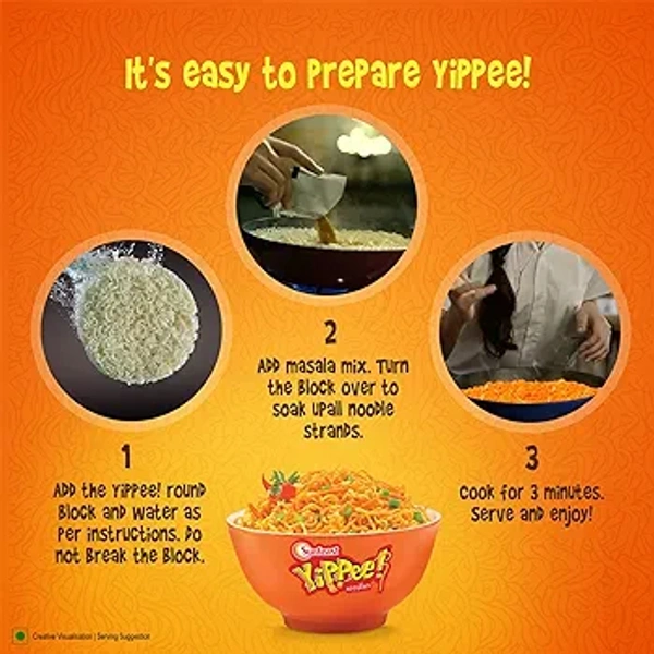 Sunfeast Yippee Vegetarian Noodles - Magic Masala  - 420g