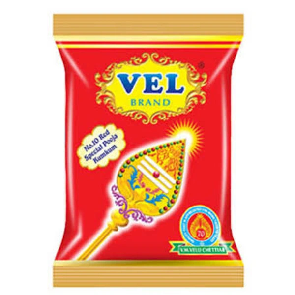 Vel Brand Kumkum | Red Kumkum | சிவப்பு  - 40g