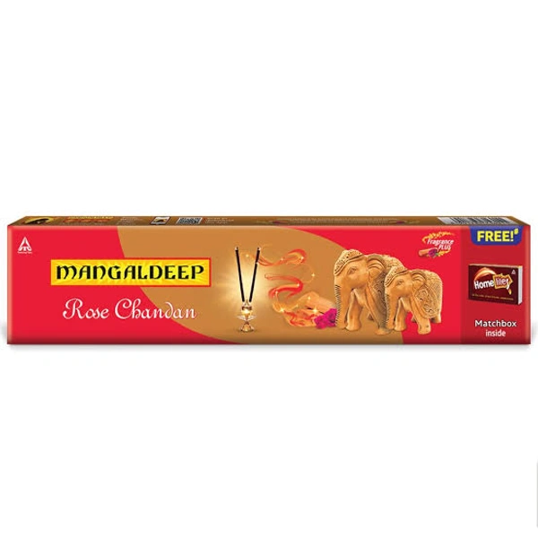 Mangaldeep Rose Chandan Agarbatti  - 50rs