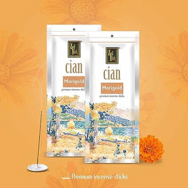 Zed Black Cian Marigold | Premium Incense Sticks | ஊதுவத்தி - 55rs