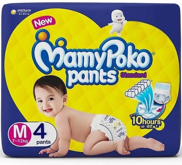 MamyPoko Pants Standard | M 7-12kg - 4 Count