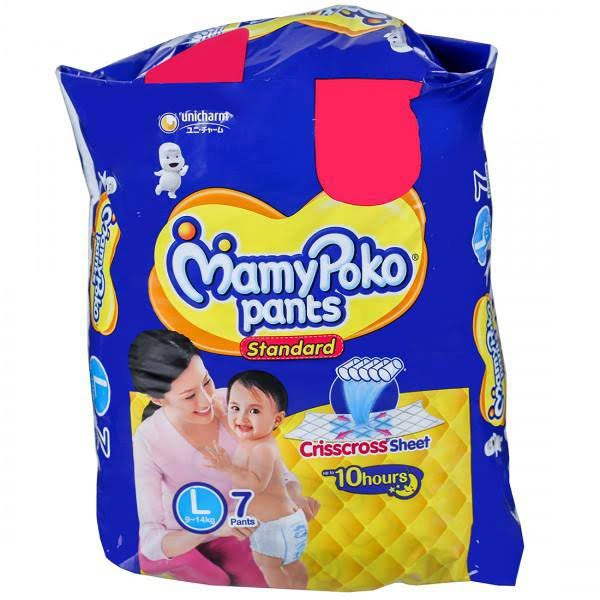 MamyPoko Pants Standard | L Size | 9-14kg - 7 Count