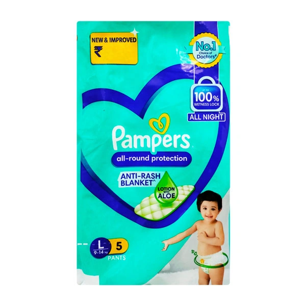 Pampers Large Size | 9-14kg | Diaper Pants - 5 Pants