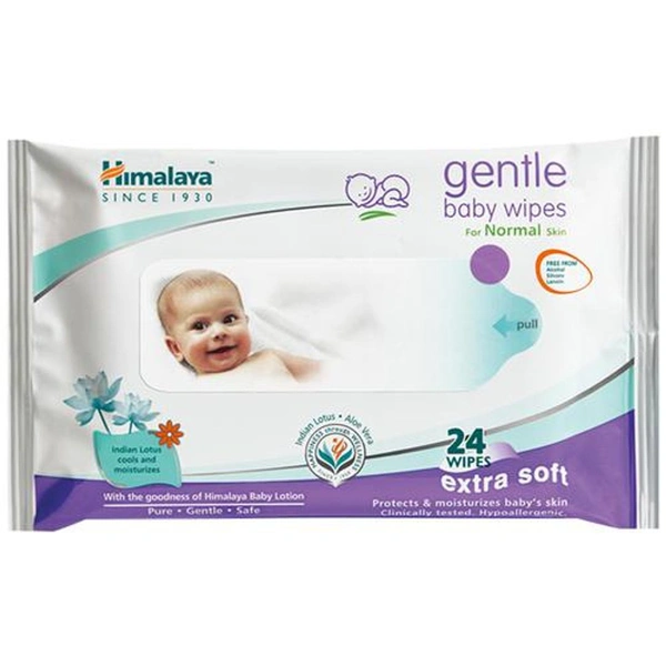 Himalaya Gentle Baby Wipes  - 24 Wipes