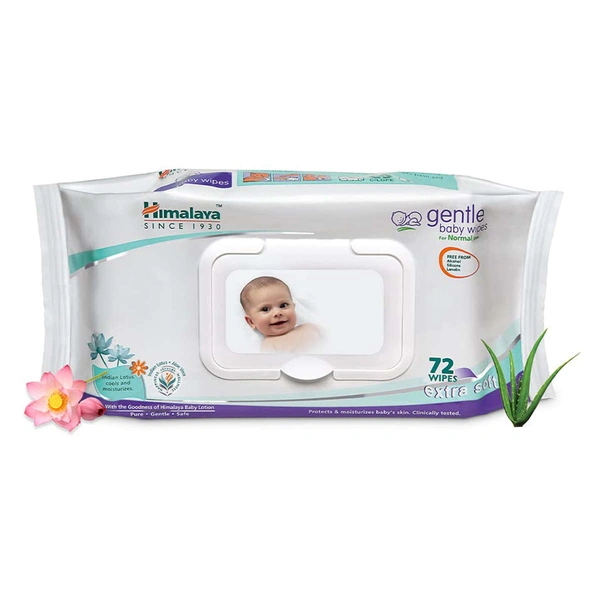 Himalaya Gentle Baby Wipes  - 72 Wipes