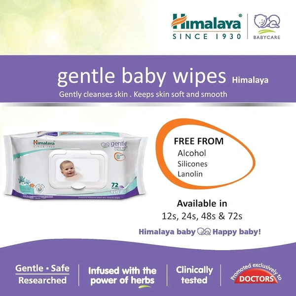 Himalaya Gentle Baby Wipes  - 144 Wipes