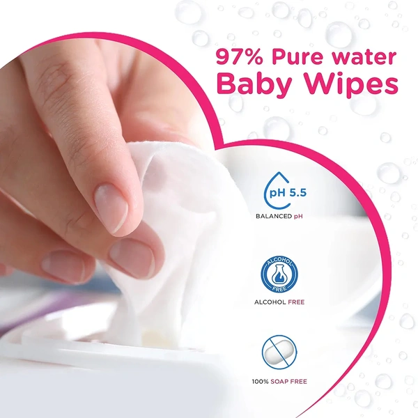Morisons Baby Dreams | Soft Baby Wipes | Moistures And Protects Skin - 72 Wipes