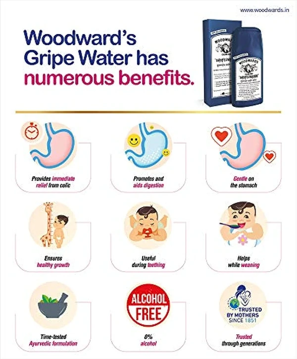 Woodward's Gripe Water|உட்வர்ட்ஸ் கிரைப் வாட்டர்  - 130ml