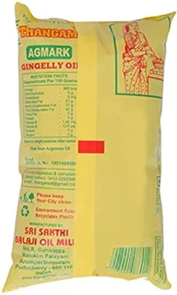 Thangam Pure Gingelly Oil  - 1L