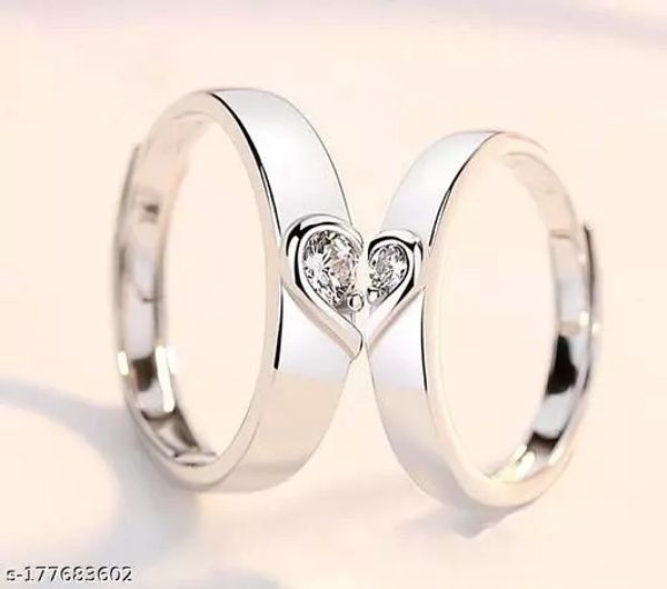 Love heart couple on sale ring