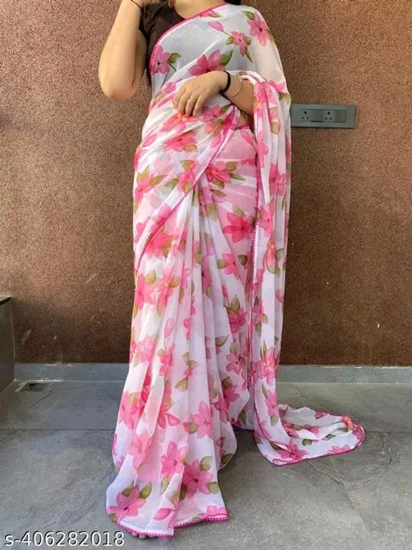 Saree - White