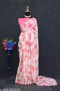 Saree - White