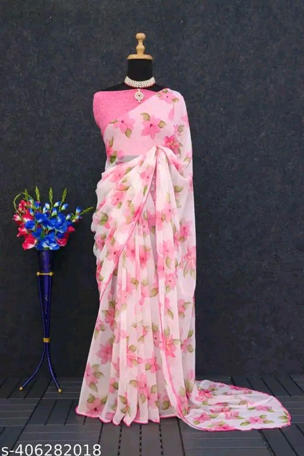 Saree - White