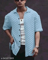 Man's Half Sleeve Shirt  - White, S M L Xl