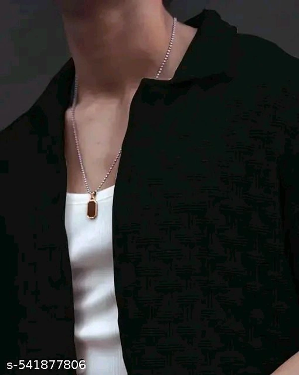 Man's Half Sleeve Shirt  - Black, S M L Xl