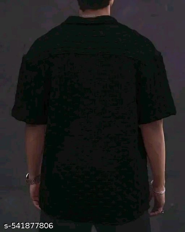 Man's Half Sleeve Shirt  - Black, S M L Xl