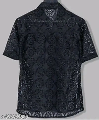 Man's Half Sleeve Shirt  - Black, S M L Xl
