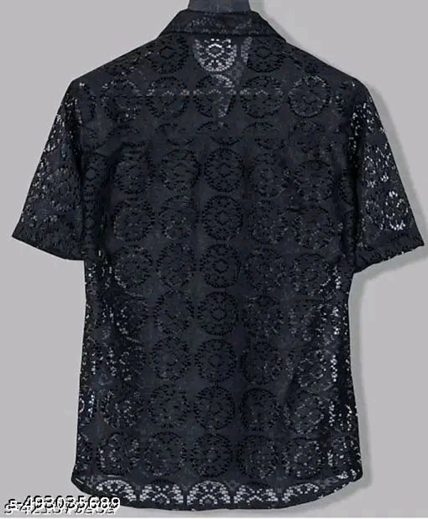 Man's Half Sleeve Shirt  - Black, S M L Xl