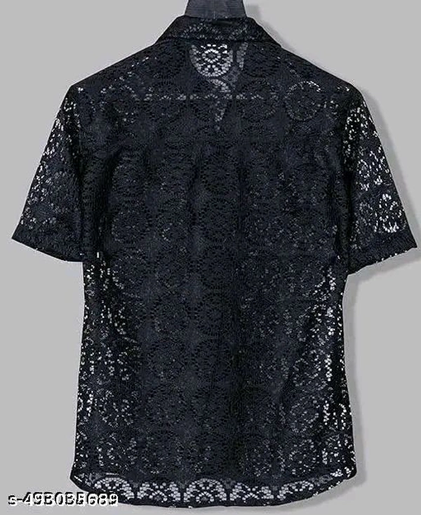 Man's Half Sleeve Shirt  - Black, S M L Xl