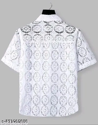 Man's Half Sleeve Shirt  - White, S M L Xl