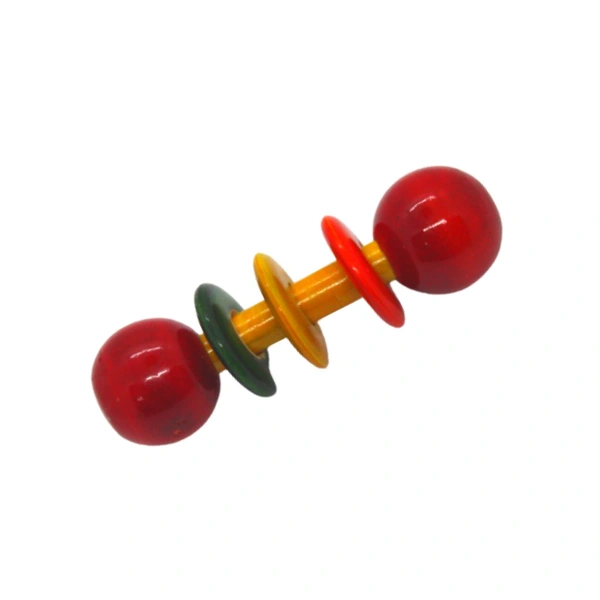 Wooden Handcrafted Baby Tether Rattle For Kids and Infants Wooden Toys - Free Size