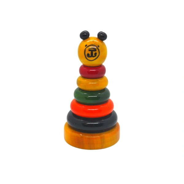 Ring Set Small Made By Pure Wooden Educational Toy For Kids Learning Purpose Wooden Toys - Free Size, 10x5x5