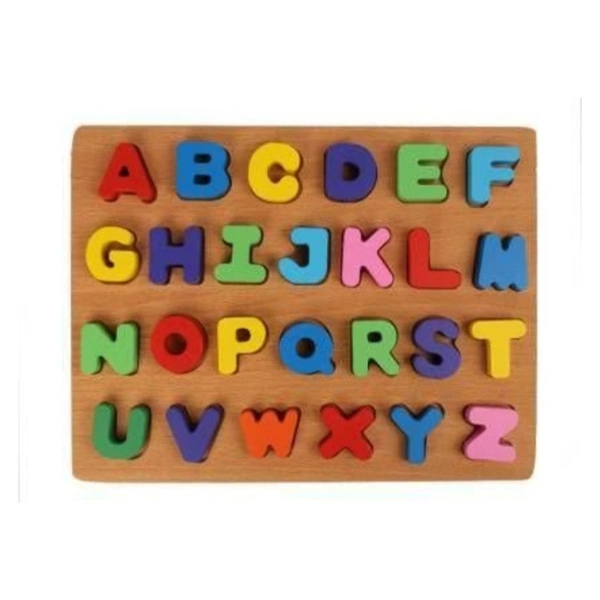 Wooden Educational Alphabet ABCD Board For Kids Learning Purpose Toy - Free Size