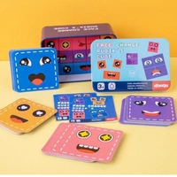 Wooden Emoji Cube face Changing Game for Kids | Expressions Matching Block Puzzle Toy, Preschool Educational Learning Memory Building Board Games Jigsaw Indoor Outdoor Activities game for Boys ,Girls ,Adults etc. Age Above 3+ Years (EMOJI CUBE) - Free Size, 10x10x10